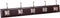 BIRDROCK HOME Classic Hook Coat and Hat Rack, 5 Hooks, Wall Mount, Brown Finish