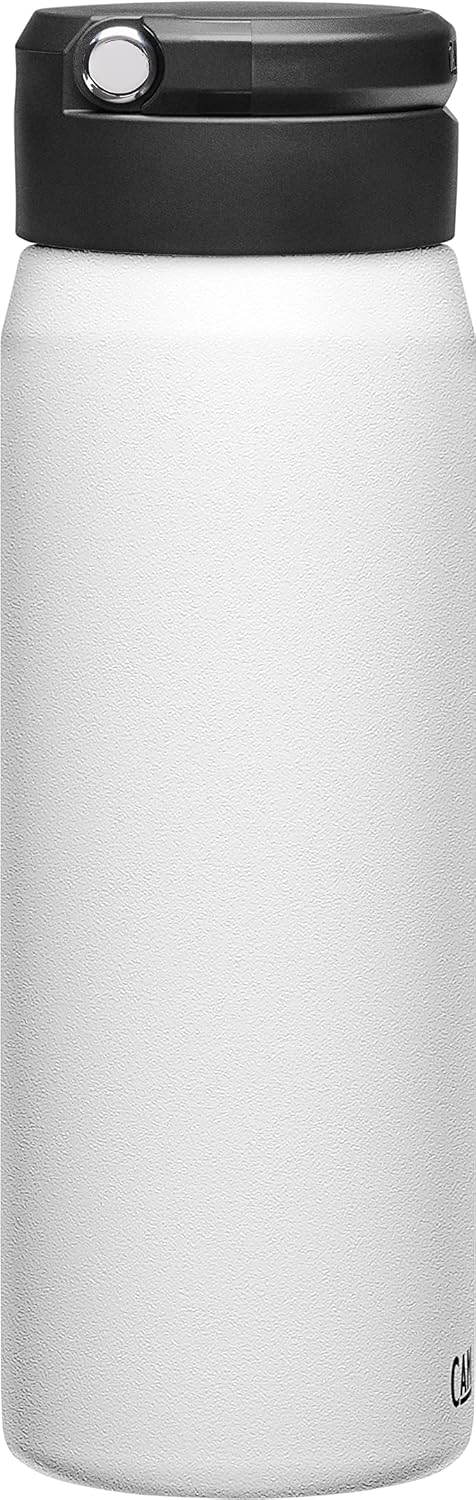 CamelBak Fit Cap Vacuum Insulated Water Bottle, 25oz, White