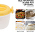 CALLARON Soup Microwave Rice Cooker Steamer Bowl: Portable Food Steamer Pot for Pasta, Fish, Vegetables, Ramen (Random