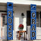 DAZONGE Blue Graduation Decorations 2025, Congrats Grad Porch Banner for Graduation Party Decorations