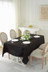 Craft And Party Rectangle Tablecloth, 60 x 102 Inch Black Washable Polyester