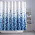 ARICHOMY Polyester Shower Curtain Set, Farmhouse Bathroom Fabric Fall Curtains, Waterproof, Standard Size 72 by 72, Blue