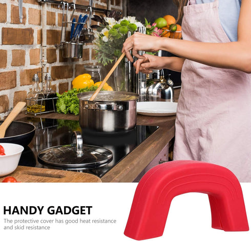 Assist Pan Handle Holder Silicone, Hot Skillet Handle Covers for Cast Iron Skillets, Enameled Griddles, Frying Pans