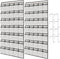 2 Pack 35 Breathable Mesh Pockets Large Hanging Shoe Organizer Over The