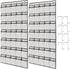 2 Pack 35 Breathable Mesh Pockets Large Hanging Shoe Organizer Over The