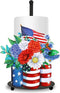 JarThenaAMCS Patriotic Vase Paper Towel Holder Stand 4th of July American Flag