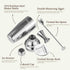 24oz Set Cocktail Shaker, KITESSENSU Drink Shaker with Bartender Strainer, Measuring Jigger, Bar Mixing Spoon, Cocktail