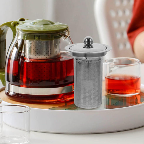 HEMOTON Tea Infusers for Loose Tea, 2Pcs Stainless Steel Strainers, Fine Mesh Steeper, Tea Basket Insert