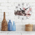 Cute Wet Shitzu Dog Round Wall Clock with Arabic Numerals Design for Living Room Bathroom Home Decor (pattern6)