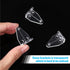 12 Pieces 1 Inch Hold Down Brackets, Clear Plastic Hooks for 1 Inch Mini Horizontal Blinds, Shades, Windows, Doors