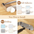 2 Pack 2 Paper Towel Holder Under Cabinet + Towel Robe Hook, Single Hand Operable Under Cabinet Paper Towel Holder