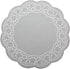 LJY 100 Pieces White Lace Round Paper Doilies, Cake Packaging Pads, Wedding Tableware Decoration (10.5 Inch)