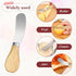 IJPDDRXYN Set, Set 3, Cheese Spreader Knives Butter Knife Spreader of Stainless Steel with Wooden Handle for Soft
