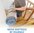 Queen/Full/Full-XL Foam Mattress Vacuum Bag with Blue Zipper, Mattress Storage Bag
