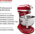 6 Quart Flex Edge Beater for Bowl-Lift Stand Mixers, Paddle Attachment Mixer Accessory