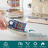 8 Oz Set 4,Bohemian Cafe-03 vancasso Stackable Espresso Cups with Saucers and Metal Stand of Ceramic Cappuccino Cups