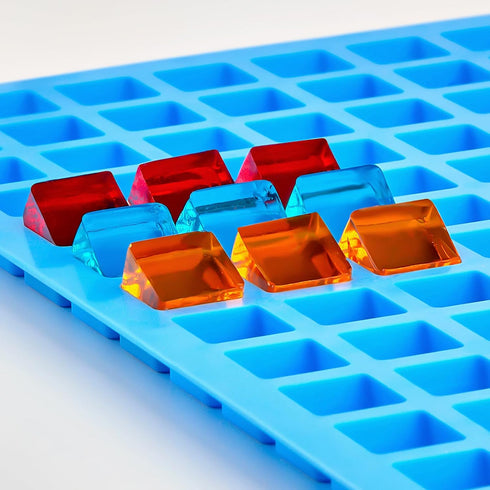 JOERSH Square Silicone Candy Molds, 252 Cavity for Hard Candy, Gummy, Chocolate, Caramels, Ice Cubes