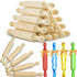 Suclain 15 Pcs Wooden Mini Rolling Pin Long Kitchen Baking Small Dough