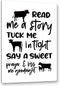 PHAMTE Cow Nursery Decor, Cow Wall Decor- Read Me a Story Tuck