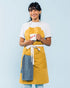 Caldo Daily Cotton Kitchen Apron for Cooking- Mens and Womens Professional Chef or Server Bib Apron - Adjustable Straps