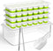 DOQAUS Ice Cube Tray with Lid and Bin, 4 Pack Silicone Plastic Ice Cube Trays with Ice Box and Ice Scoop