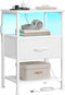 SONGMICS BELLAH Collection - Nightstand with Charging Station and App-Controlled Adjustable LED
