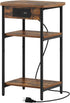 3 ET05201B Hzuaneri End Table with Charging Station, Tier Storage Bed Side Table with USB Port & Outlet, Nightstand