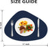 Set 6, Placemats of Heat Resistant Leather Placemats Double Layer, Soft Waterproof Round Table Mats Easy to Clean