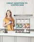 OROPY 14-Hook Coffee Mug Holder for Countertop, 2 Tier Mug Display Stand with Heavy Duty Metal Base