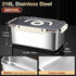 Stainless Steel Bread Box with Handle - a sealed bread storage container featuring a sealed lid and a handle, suitable