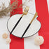 Peony Man 2 Pieces Red and White Striped Tablecloth - Plastic Waterproof Table Cover for Holiday Party Decoration