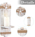 SUJUN (Set 2) Disdressed Starfish Wall Candle Sconces of - Beach Decor, Ocean Themed Wall-Mount Candleholders, Nautical
