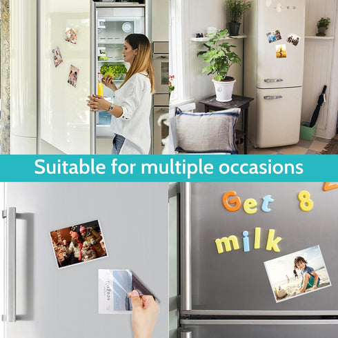 18 Pack Magnetic Picture Frame, 4x6 Magnetic Photo Frames for Refrigerator, High Definition Show Photos