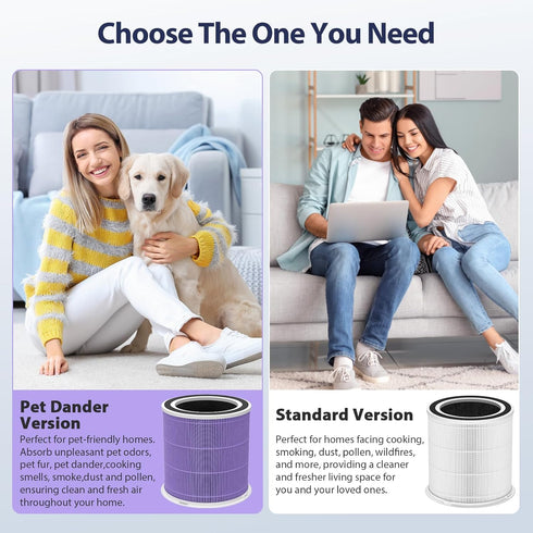 AP301 Pet Care Replacement Filter for Dayette AP301 AP302 & JOWSET Air Purifiers - H13 True HEPA Filter