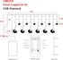 138 8 Dazzle Bright Moon Star and Fairy Tale Castle String Lights, LED Muslim Curtain Fairy String Lights, Lighting