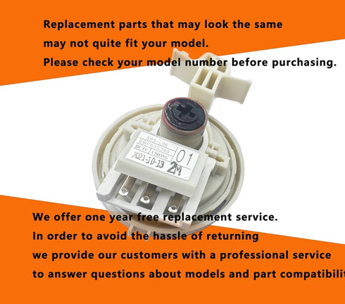 LG Washer Water Level Pressure Switch EBF63534901 Compatible with EBF63534906 AP6336342 PS12581329