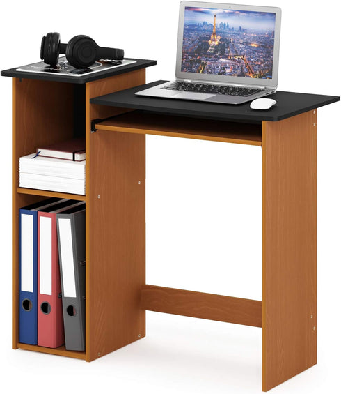 Furinno Econ Multipurpose Computer Writing Desk, Light Cherry/Black Finish