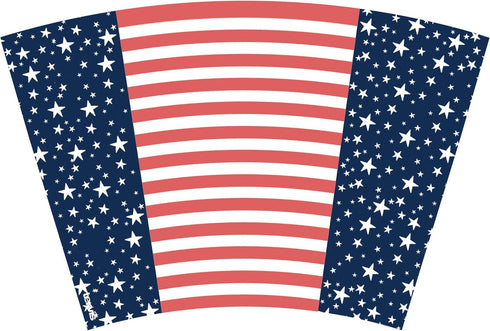 Tervis Americana Stars Stripes Double Walled Insulated Tumbler Travel Cup, Keeps Drinks Cold & Hot, 24oz, Classic Made