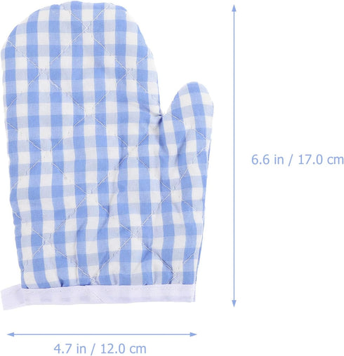 2Pcs Kids Oven Mitts for Children Play Kitchen, Anti- Scald Gloves Microwave Oven Gloves Kitchen Mitts for Kids Toddler