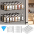 SpaceAid 2 Pack Magnetic Spice Rack with 24 Spice Jars, 400 Labels