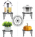4 Pack yosager Metal Plant Stands for Flower Pot, Heavy Duty Black Iron Potted Stand Holder, Indoor Outdoor Rustproof