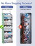 1 Pack 5 10 44 lbs 5 ULG Over Door Organizer with Large Pockets Mesh Side Pockets, Weight Capacity Hanging Storage