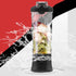 Portable Blender, 18000rpm 600ml Large Capacity Cordless Stainless Steel Blender with 6 Ultra Sharp Blades for Shakes