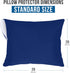 Utopia Bedding Waterproof Pillow Protector Zippered (2 Pack), Standard Royal Blue Pillow Encasement 20 x 26 Inches