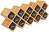 18-Jar Countertop Counter, Criss-Cross Bamboo Spice Rack Organizer, Kitchen Cabinet Cupboard Wall Mount Door Spice