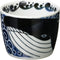 Minorutouki Mino Ware White Wave Whale Small Cups Set of 2, f3.35×H2.64in, 6.29oz, Made in Japan