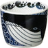 Minorutouki Mino Ware White Wave Whale Small Cups Set of 2, f3.35×H2.64in, 6.29oz, Made in Japan