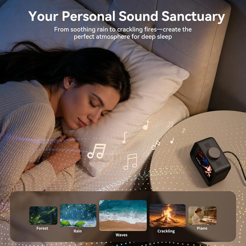 7-Day Programmable 4 98db 30 Dekala AuraDot Alarm Clock for Bedroom, Independent Max Loud Alarm for Heavy Sleepers