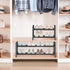 2-Tier (17.5"-30.7") Closet, Detsuk Expandable Shoe Rack Adjustable Heavy-Duty Metal Shoe Organizer Shelf for Entryway