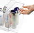 shopwithgreen Refrigerator Organizer Bins with Pull-out Drawer, Clear Fridge Drawer Organizer with Handle